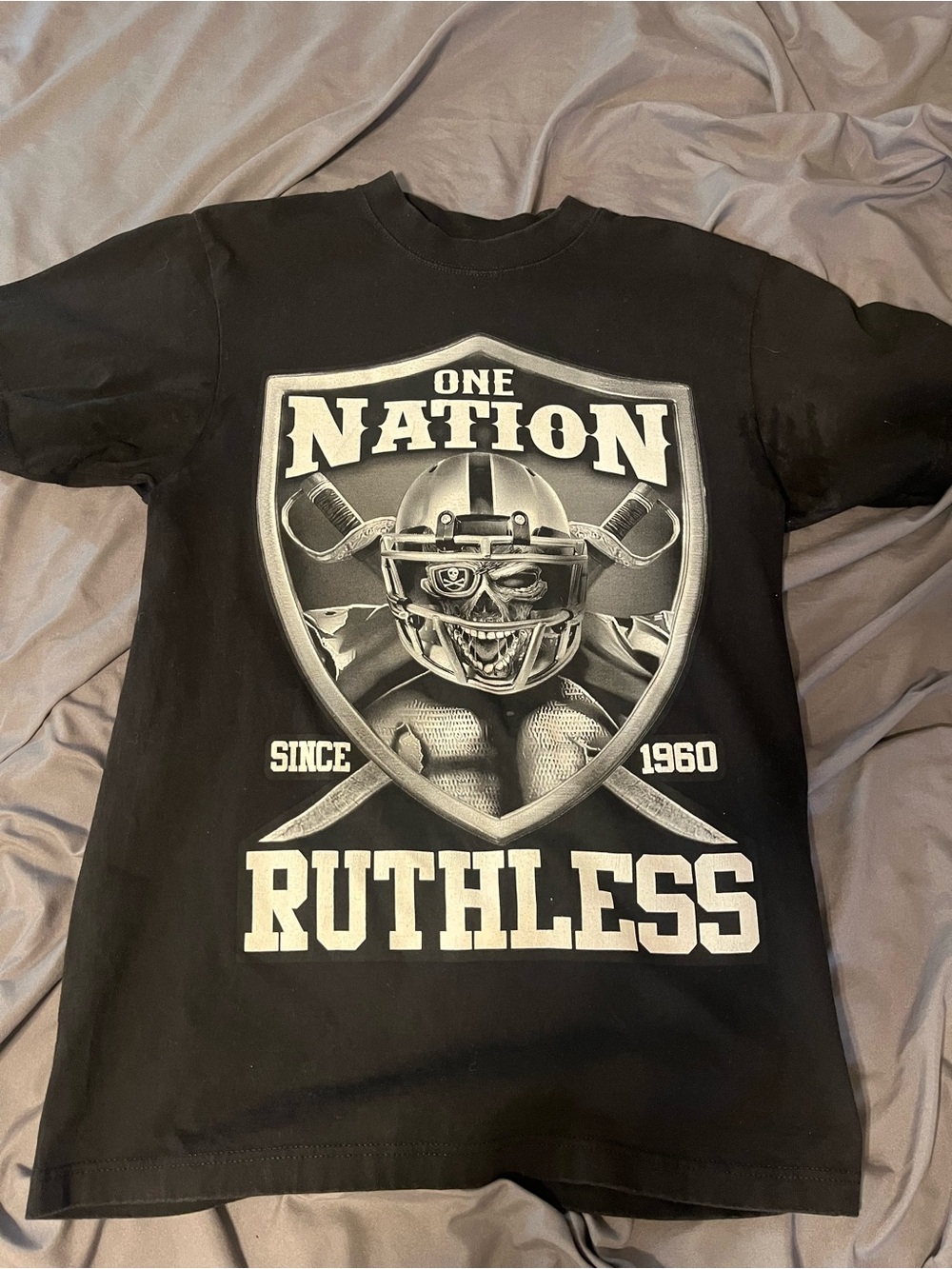 Ruthless One Nation Black Graphic Short Sleeve Tee